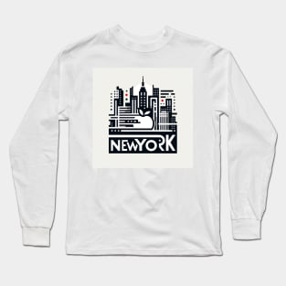 New York City Logo Design Long Sleeve T-Shirt